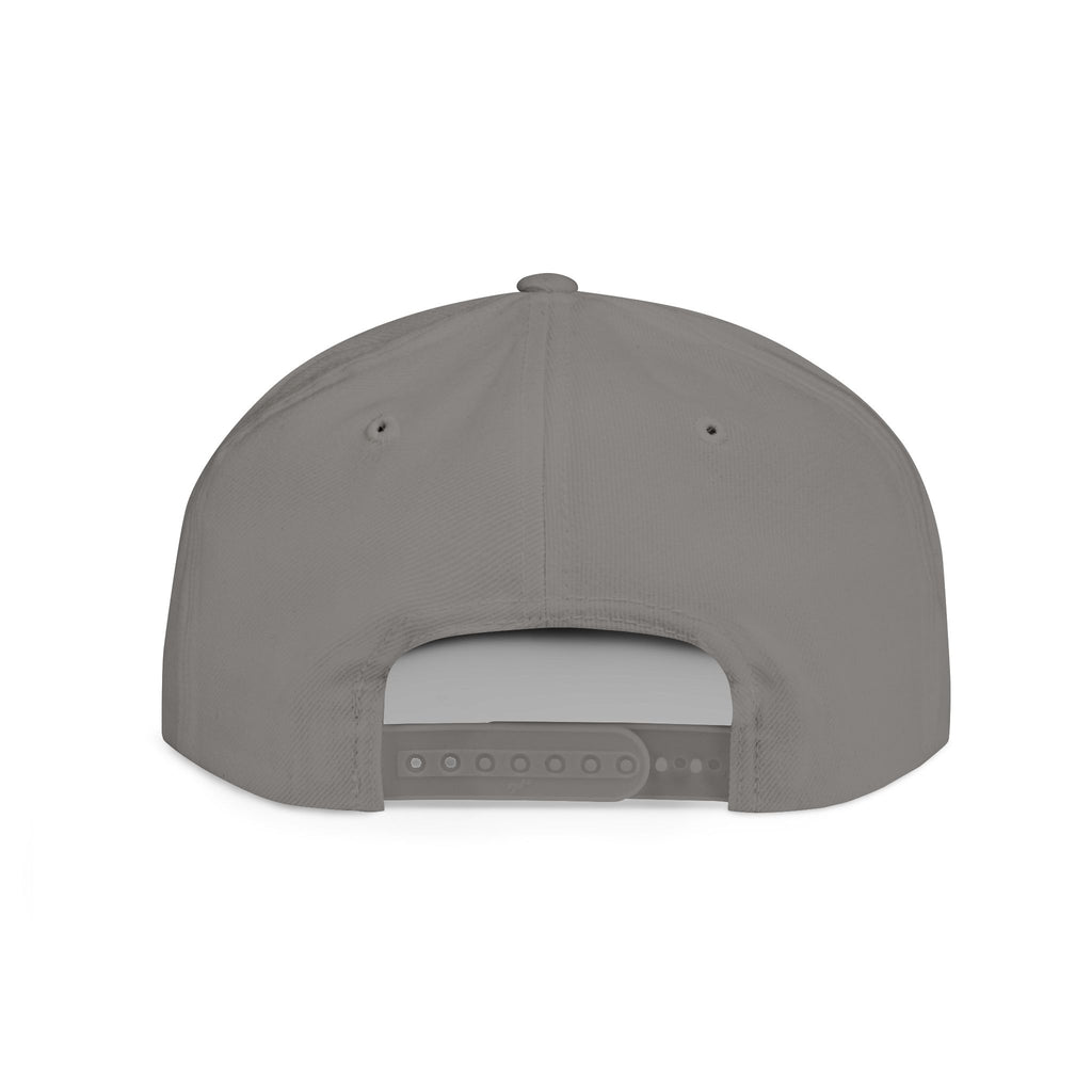 Flat Bill Snapback Hat — 'BLACK BANG' Embroidered Streetwear Cap