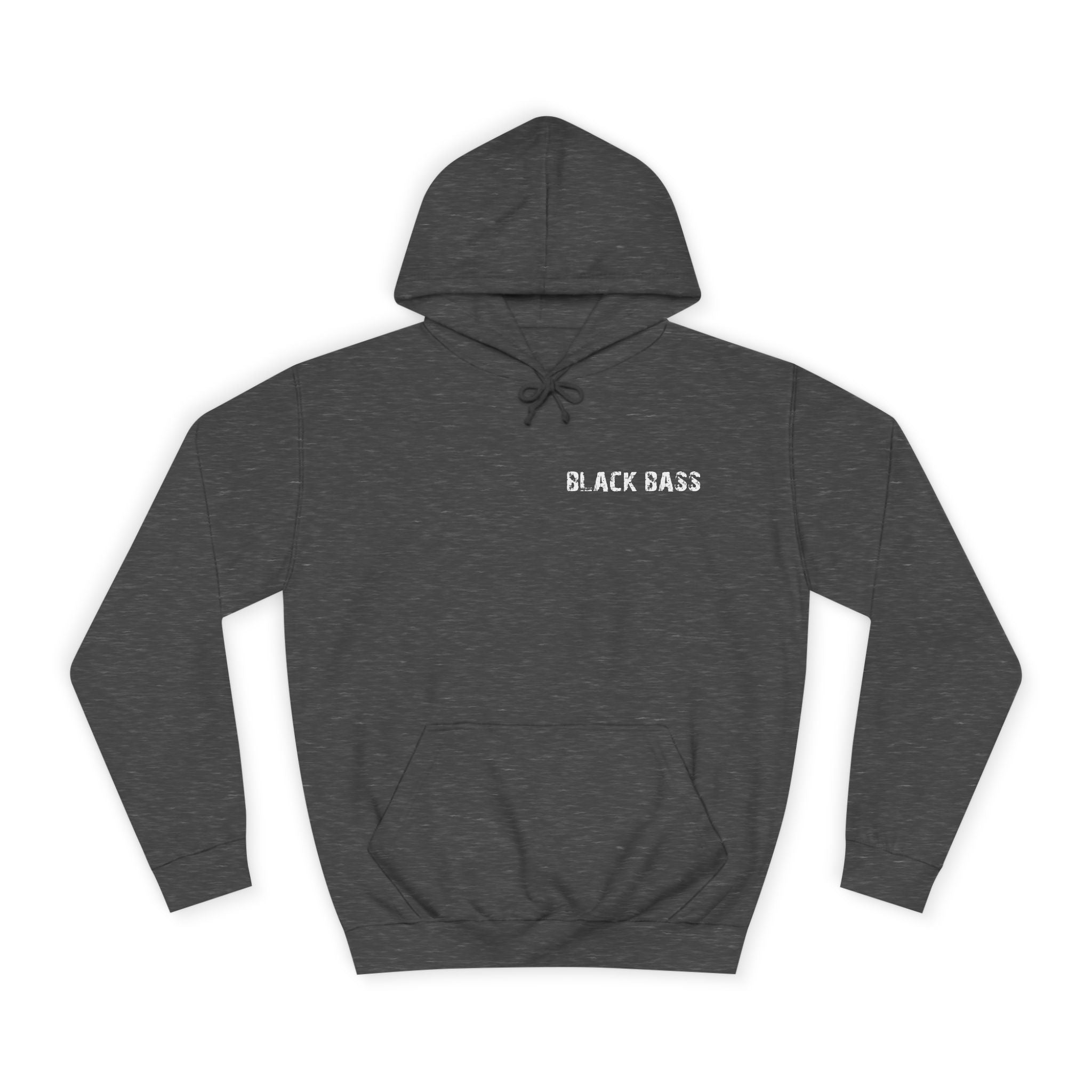 Hoodie — 'Black Bass' Vintage Fishing Graphic Pullover