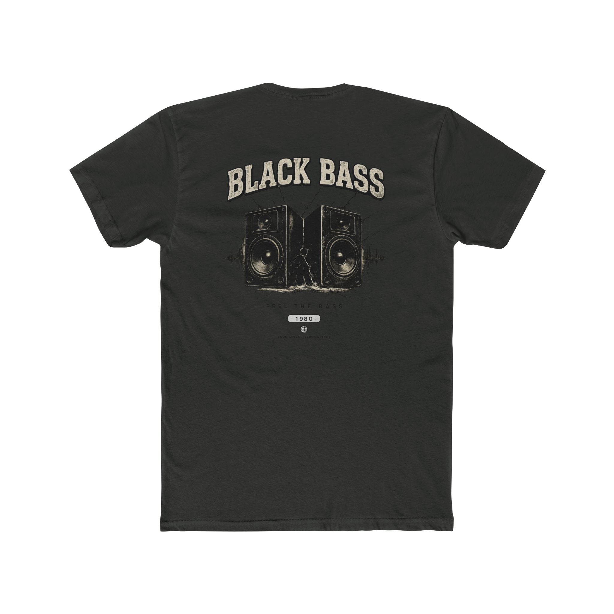 Black Bass Vintage Speaker Tee — Musician Band Graphic T-Shirt