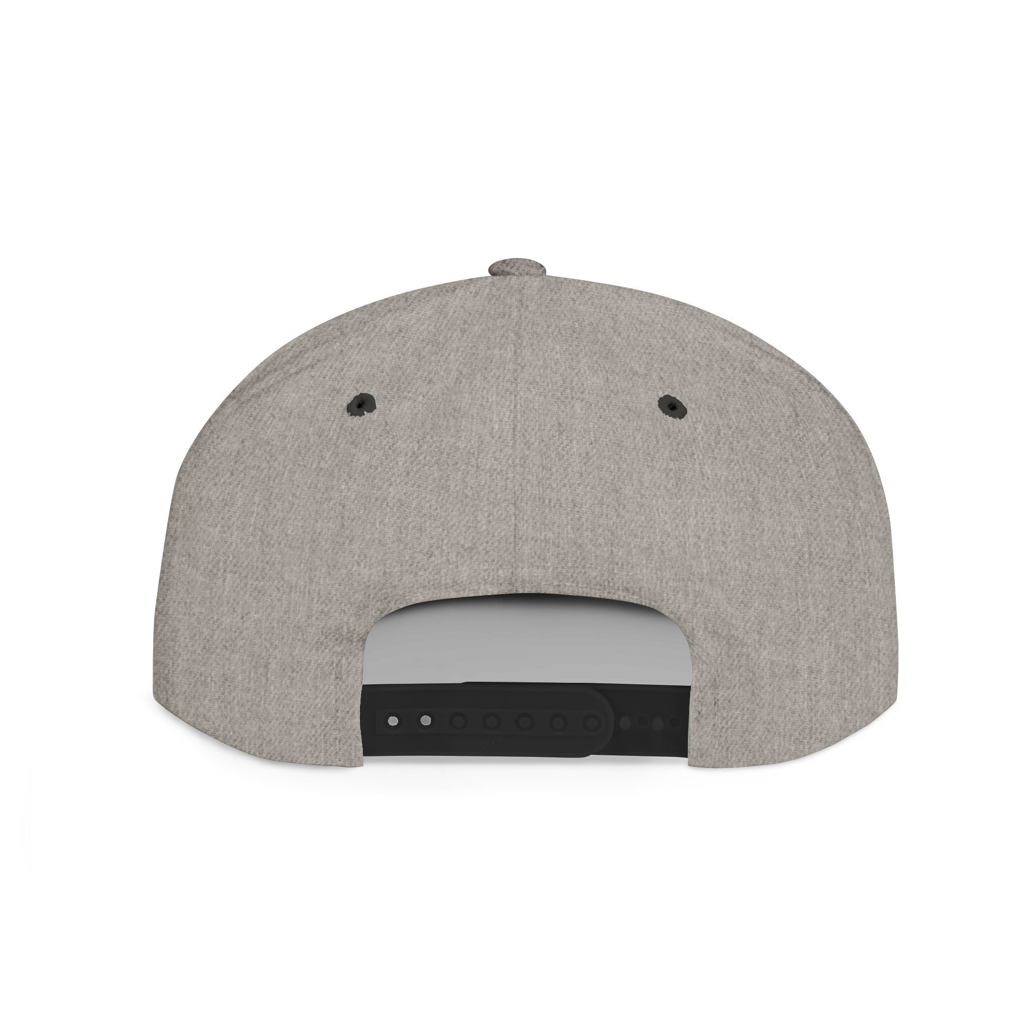 Flat Bill Snapback Hat — 'BLACK BANG' Embroidered Streetwear Cap